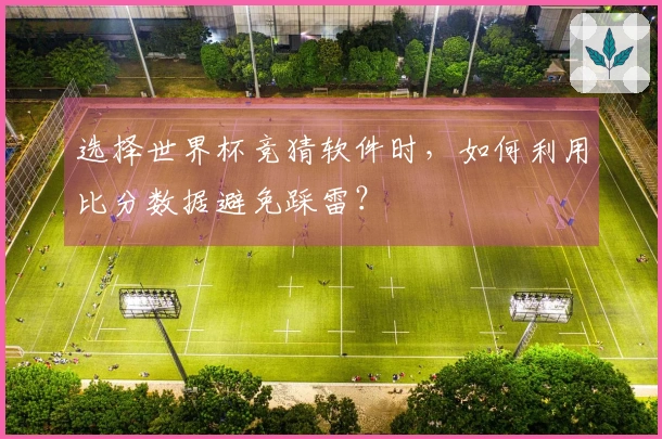 选择世界杯竞猜软件时，如何利用比分数据避免踩雷？